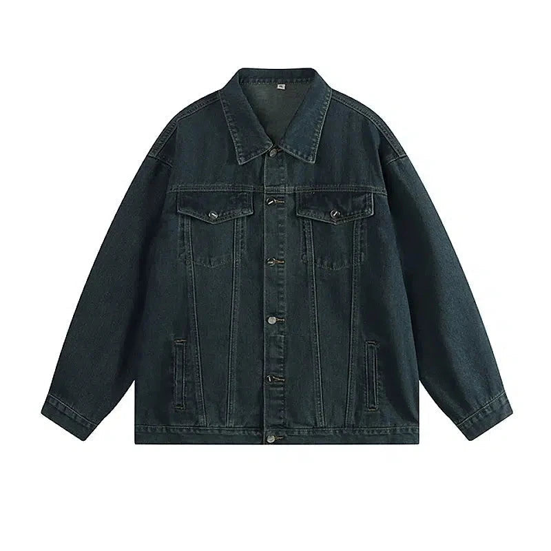 Chic Relaxation Blue Denim Jacket