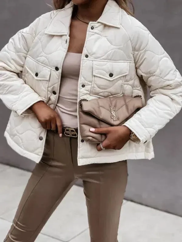 Versatile Wear Stylish Loose Buttoned Women Jacket