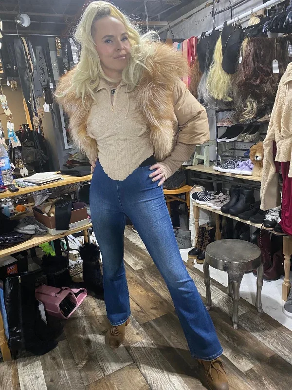 Romantic And Fresh Best Buns Booty cut total jean