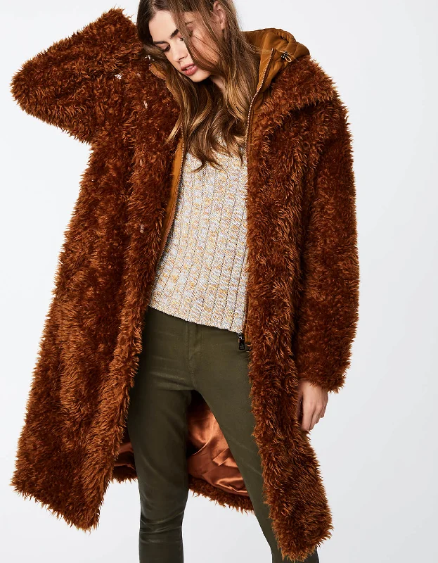 Effortless Comfort UNREAL SHAGGY FUR DOUBLE UP COAT