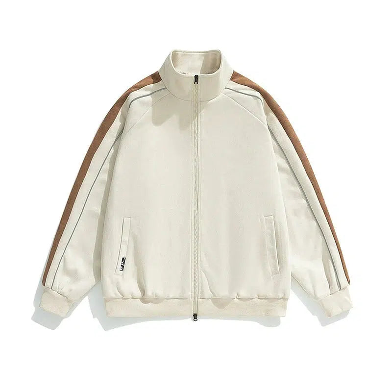 Exclusive Customization Casual Side Stripes Track Jacket