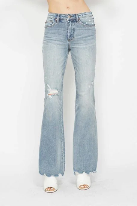 Eye-catching Personality Molly Tummy Control Flare Jeans