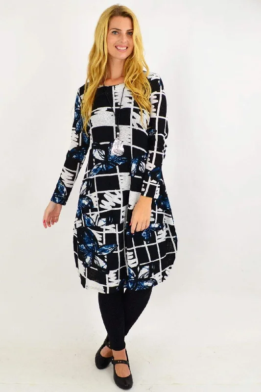 Economic Outlook Heidi Floral Cocoon Tunic Dress