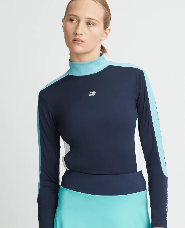 Goddess Style ROHNISCH Scarlett Long Sleeve Base Layer Top Navy