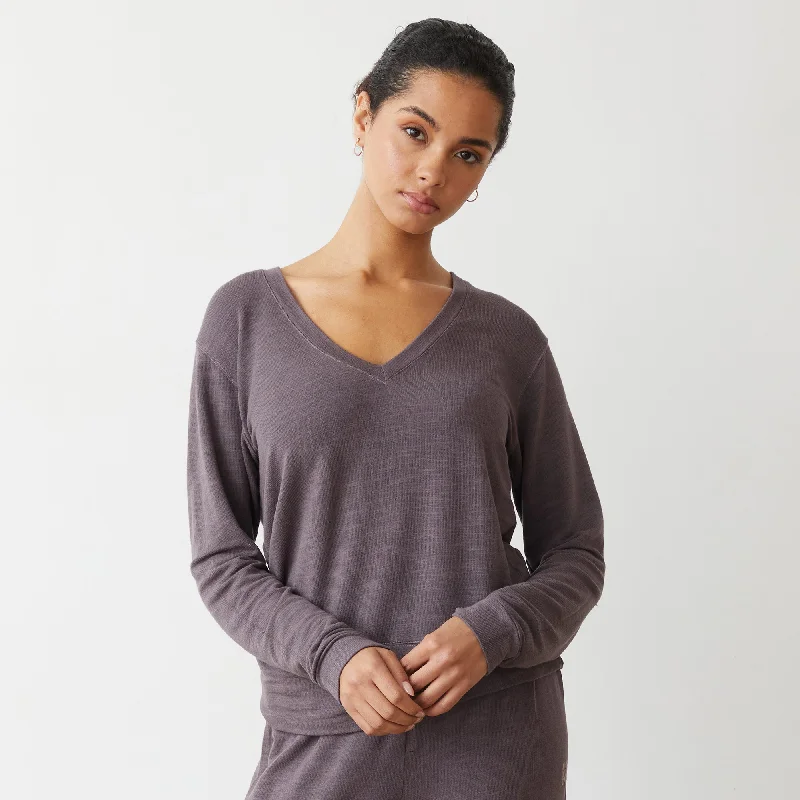 Basic Version Supersoft V Neck Long Sleeve