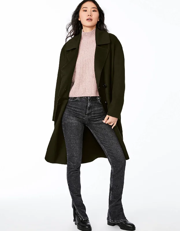 Relaxed Wear AVENUE DOUBLE BREASTED WOOL COAT