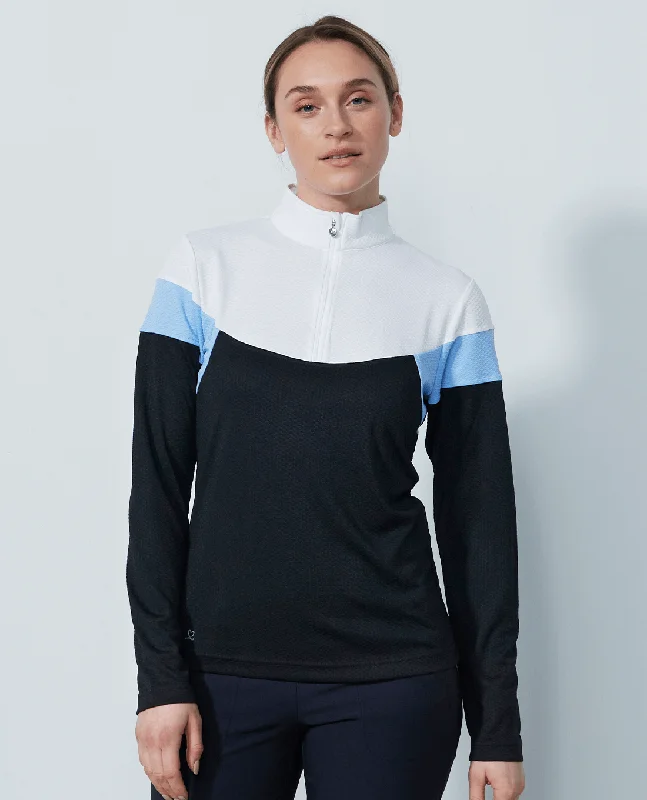 Noble And Elegant DAILY SPORTS Regina Half Neck Polo 219 Black