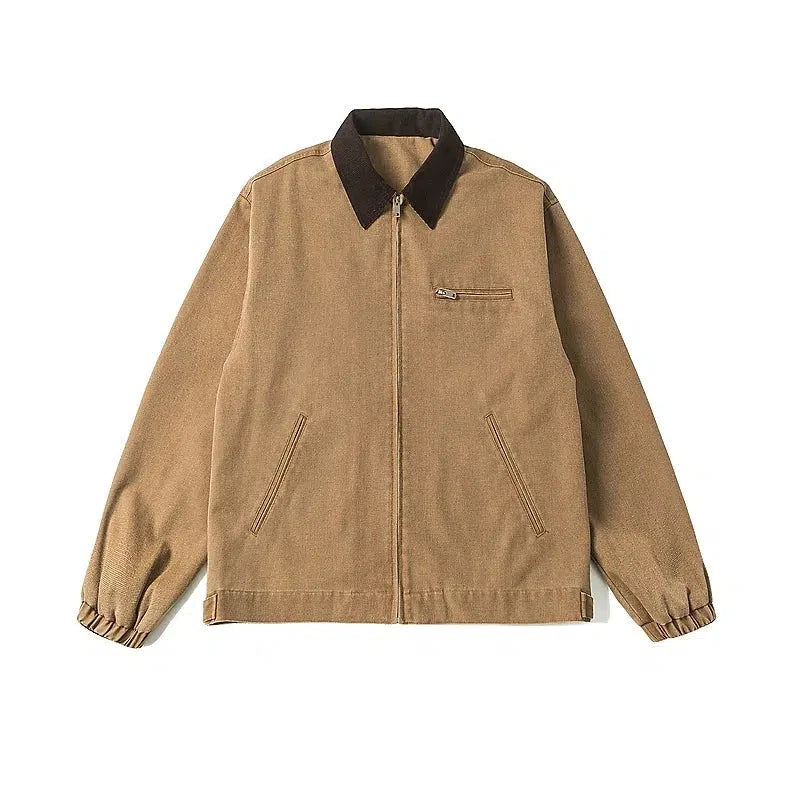 High-end Wear Timeless Canvas Zip-Up Jacket