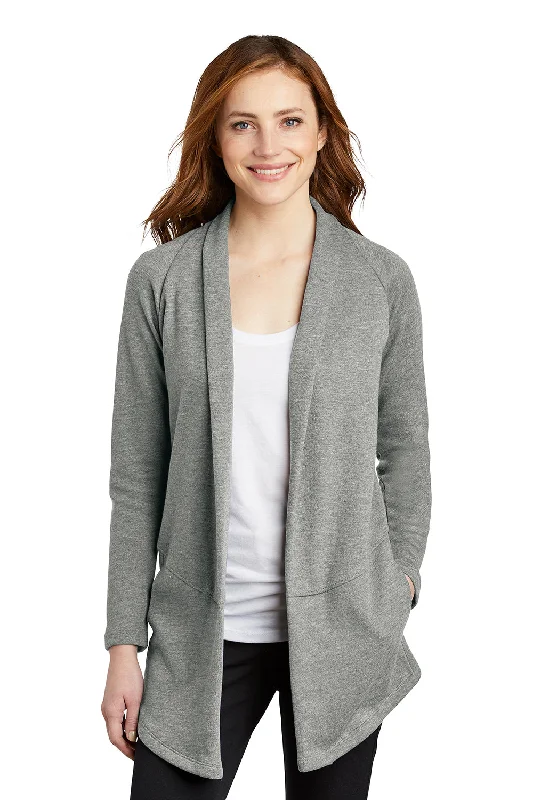 Bright Colors Port Authority Womens Long Sleeve Cardigan Sweater - Heather Medium Grey Bright Colors Port Authority Womens Long Sleeve Cardigan Sweater - Heather Medium Grey