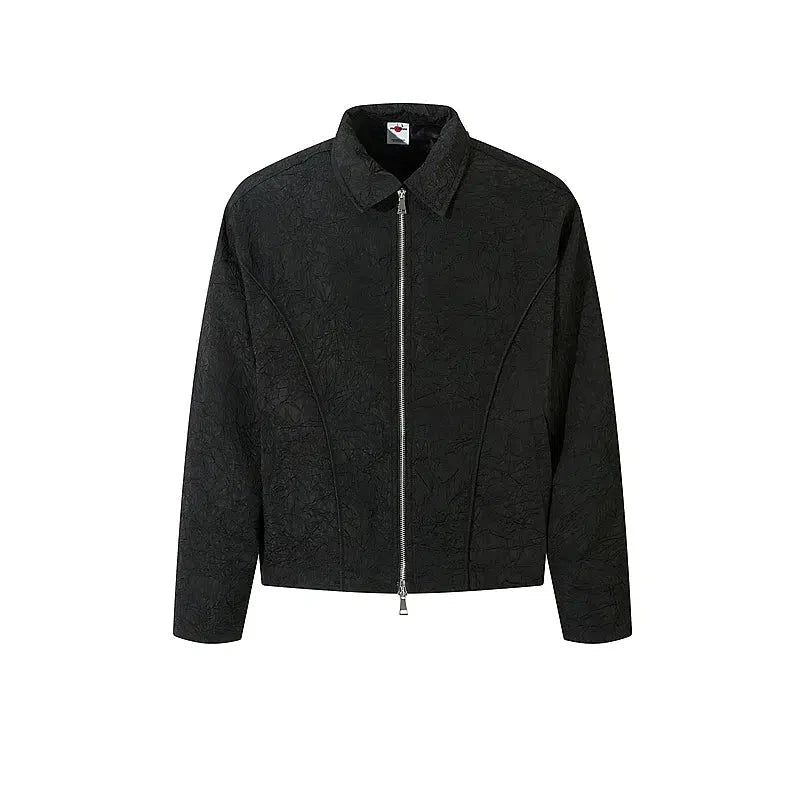 Weekend Style Black Zip-Up Jacket