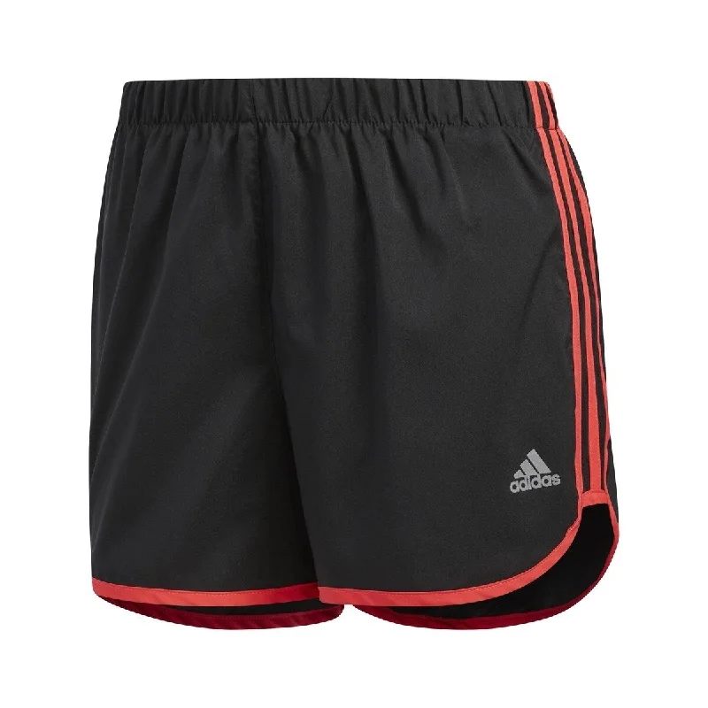 High-end Fashion Adidas Women's M20 Reflective Running Shorts Black / Red Size Large High-end Fashion Adidas Women's M20 Reflective Running Shorts Black / Red Size Large