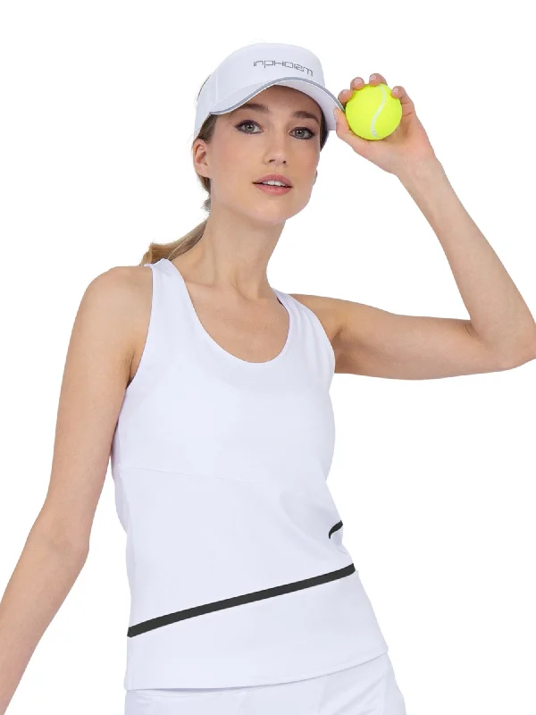 Casual And Comfortable Baseline Tank - White/Black