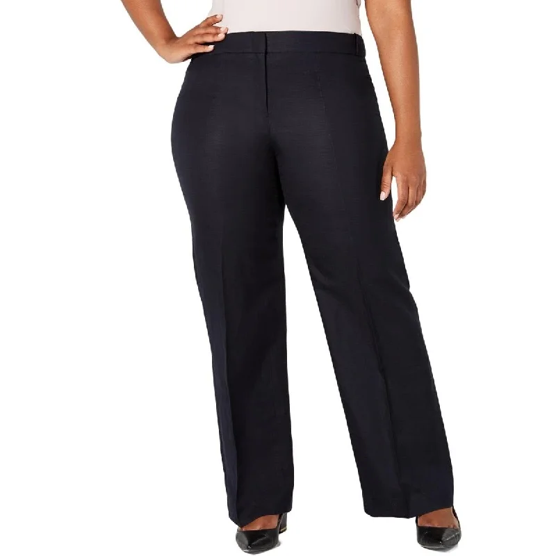 Mid-length Style Calvin Klein Women's Highline Linen Tapered Ankle Pants Navy Size 12" - 12 Mid-length Style Calvin Klein Women's Highline Linen Tapered Ankle Pants Navy Size 12" - 12