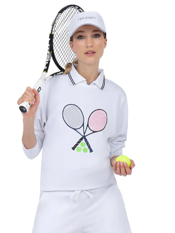 Casual Fit Wear Camila Performance Sweatshirt - Tennis Print