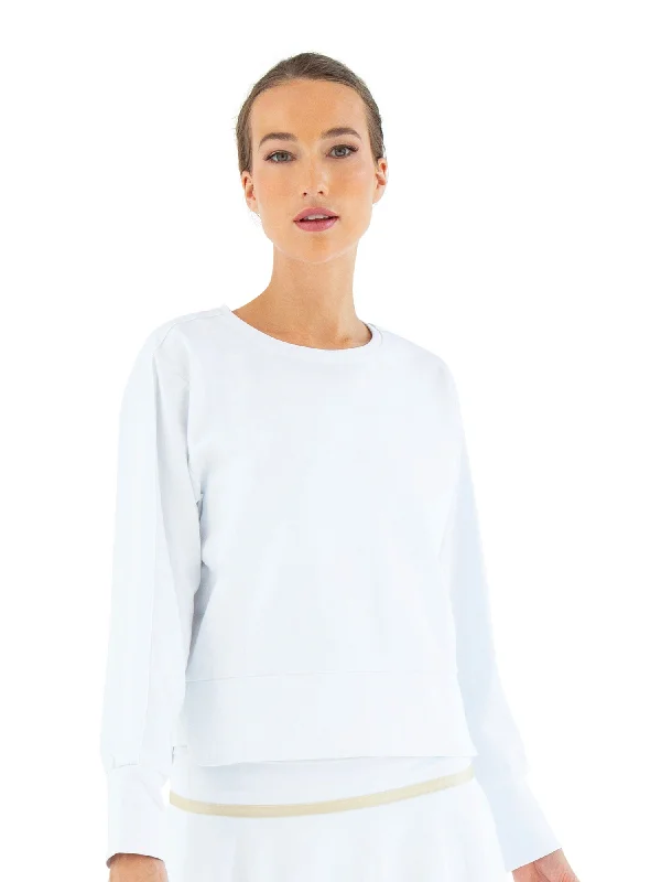 Cozy Apparel Camila Performance Sweatshirt - White