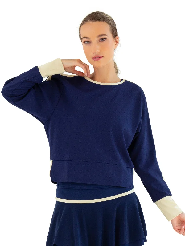 Simple Looks Camila Performance Sweatshirt - Ink/Silver Sand