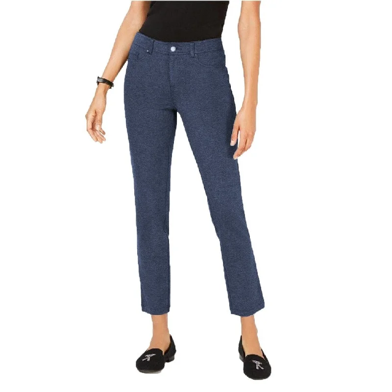 Fashion Classic Charter Club Women's Windham Ponte Stretch Pants Medium Blue Combo Size 14" Fashion Classic Charter Club Women's Windham Ponte Stretch Pants Medium Blue Combo Size 14"