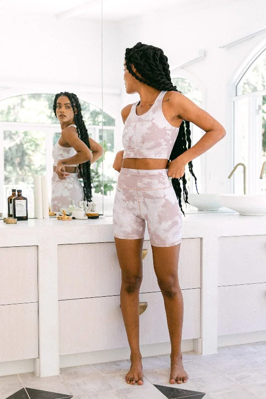 Classic Items Desert Mauve Tie Dye Biker Short