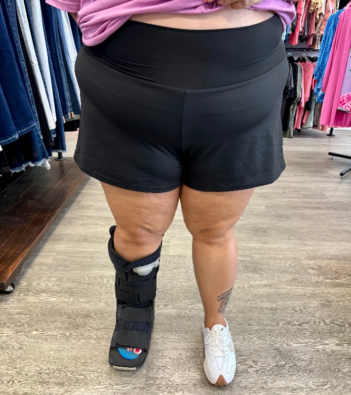 Light Dressing "Get Started" Halara Black Shorts