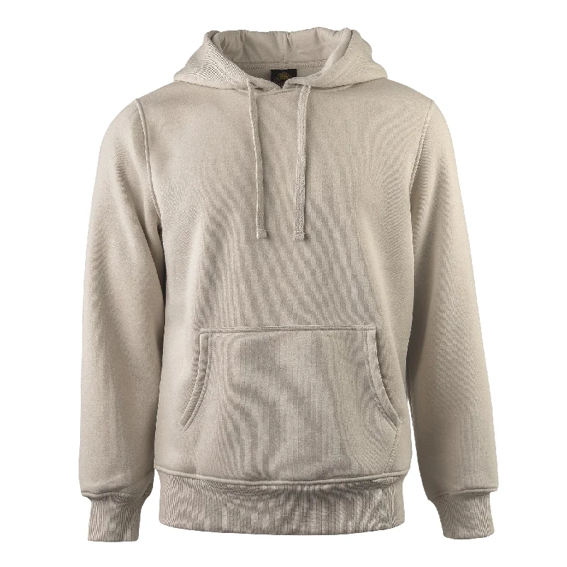 Elegant Style KNOCKER MEN'S HEAVY WEIGHT FLEECE HOODED SWEATSHIRT (HD1000_BEIGE)