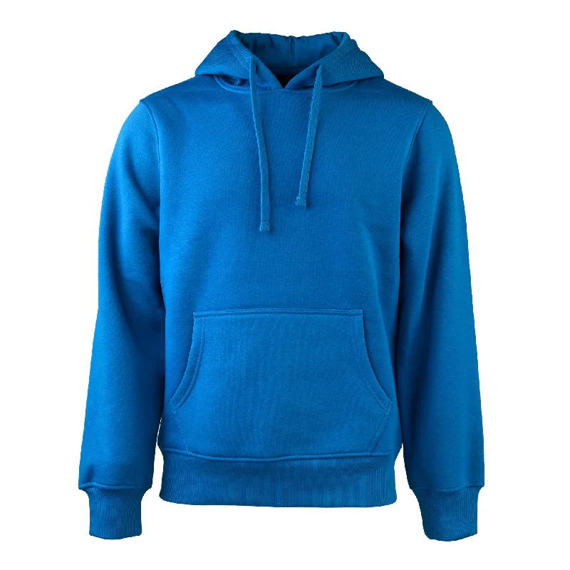 Casual And Versatile KNOCKER MEN'S HEAVY WEIGHT FLEECE HOODED SWEATSHIRT (HD1000_BLUE)