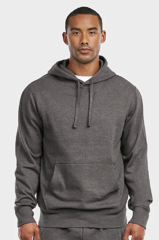 Must-have For Autumn And Winter ET TU MEN'S LIGHTWEIGHT FLEECE PULLOVER HOODIE (HD1020E_CH-GR) Must-have For Autumn And Winter ET TU MEN'S LIGHTWEIGHT FLEECE PULLOVER HOODIE (HD1020E_CH-GR)