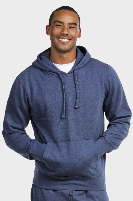 Luxury Customization ET TU MEN'S LIGHTWEIGHT FLEECE PULLOVER HOODIE (HD1020E_NV-MRL) Luxury Customization ET TU MEN'S LIGHTWEIGHT FLEECE PULLOVER HOODIE (HD1020E_NV-MRL)