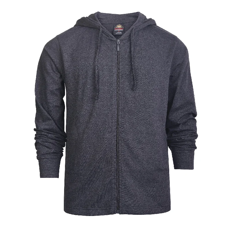 Smart Comfort KNOCKER MEN'S COTTON JERSEY HOODIE JACKET (HD4100_CHA.H)