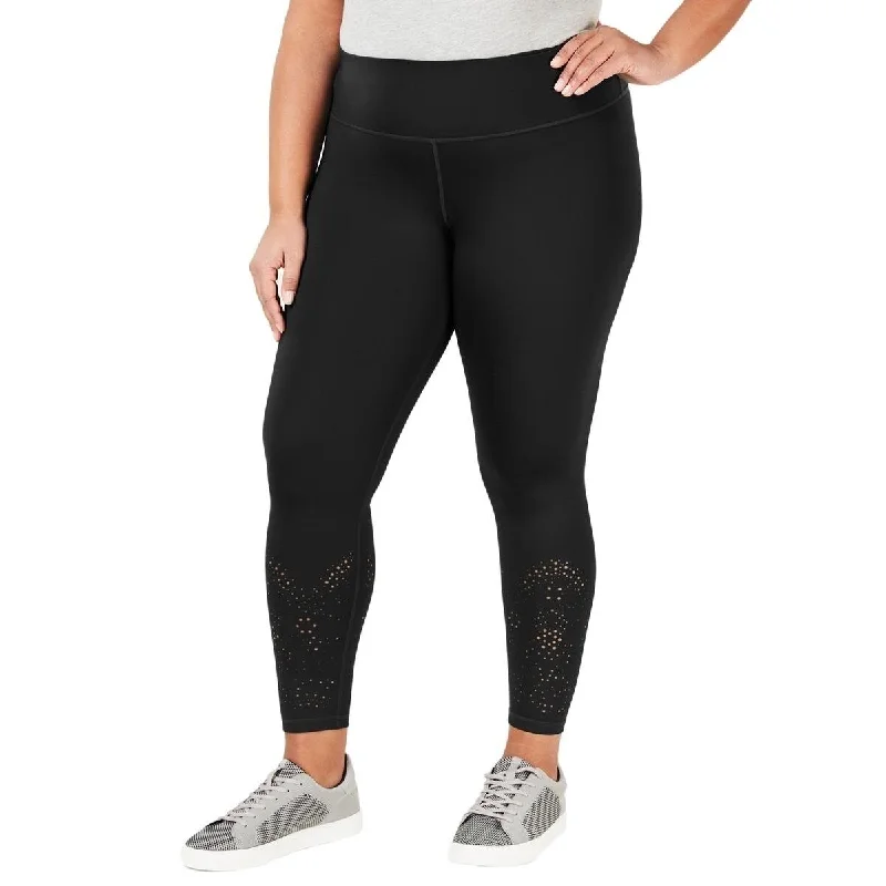 Casual Chic Ideology Women's Plus Running Yoga Athletic Leggings Black Sizer 2 Extra Large - XX-Large Casual Chic Ideology Women's Plus Running Yoga Athletic Leggings Black Sizer 2 Extra Large - XX-Large