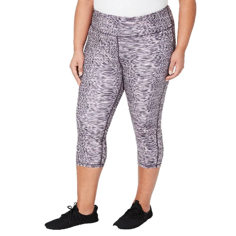 Exquisite Tailoring Ideology Women's Plus Size Space-Dyed Cropped Leggings Pink Size 3 Extra Large - XXX-Large Exquisite Tailoring Ideology Women's Plus Size Space-Dyed Cropped Leggings Pink Size 3 Extra Large - XXX-Large