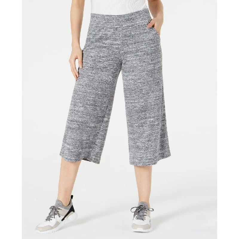 Cozy Fashions Ideology Women's Plus Size Wide-Leg Pants Grey Size Extra Large - X-Large Cozy Fashions Ideology Women's Plus Size Wide-Leg Pants Grey Size Extra Large - X-Large