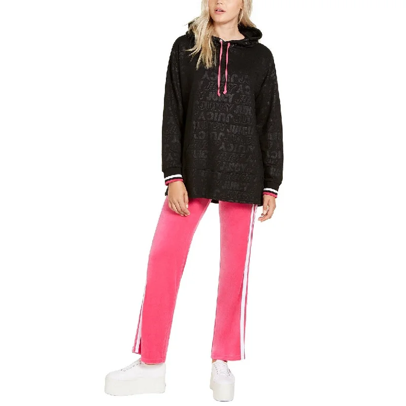 British Style Juicy Couture Women's Juniors' Oversized Logo Hoodie Black Size Large British Style Juicy Couture Women's Juniors' Oversized Logo Hoodie Black Size Large