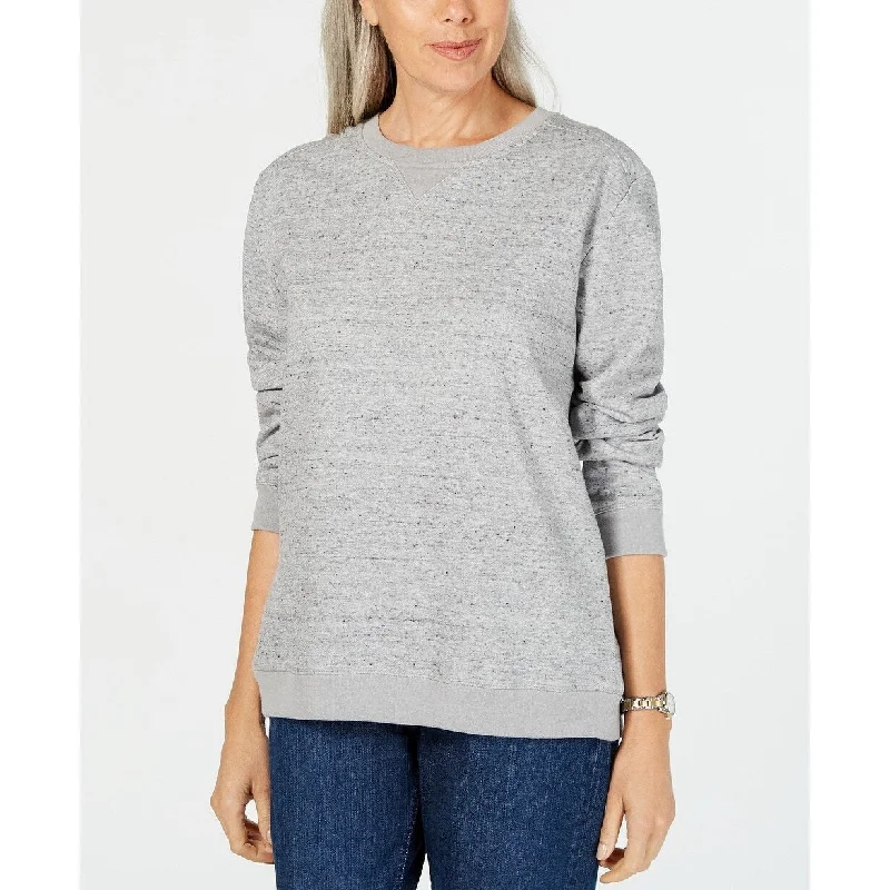 Versatile Itinerary Karen Scott Women's Petite Fleece Crewneck Sweatshirt Blue Size Petite Small - Petite Small Versatile Itinerary Karen Scott Women's Petite Fleece Crewneck Sweatshirt Blue Size Petite Small - Petite Small