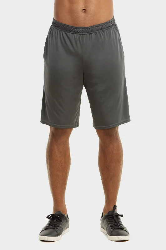 Stylish Comfort KNOCKER MEN'S ATHLETIC SHORTS (KMS4000_D.GREY)