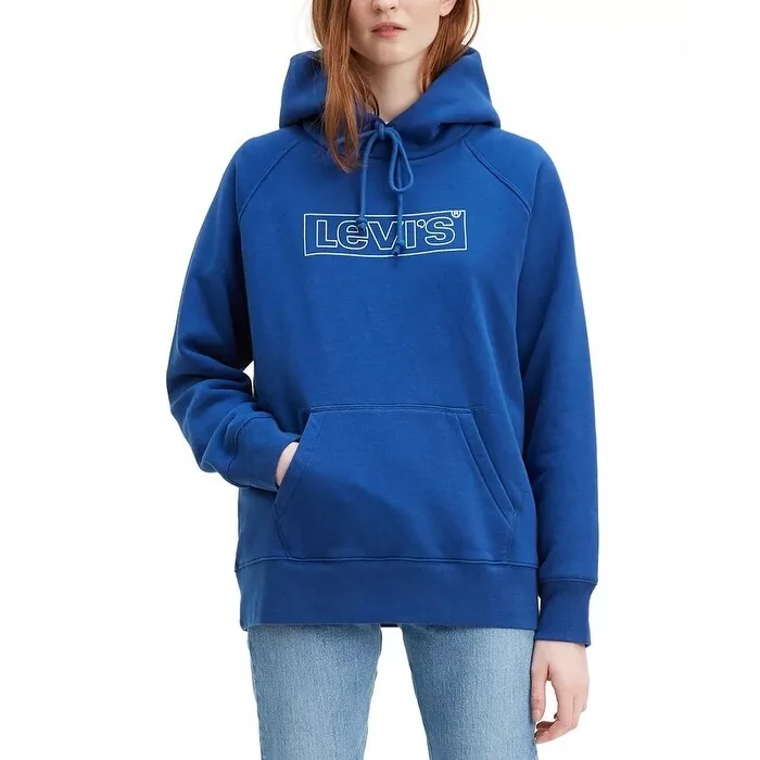 Celebrity Style Levi's Women's Graphic Sport Hoodie Navy Size X-Small