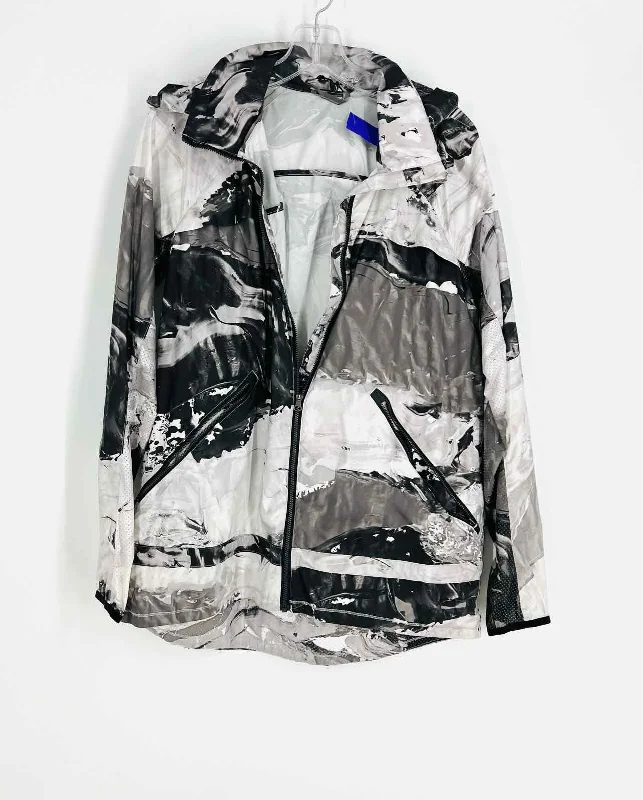 Cozy Chic Trends Lululemon Athletica Size 10 Wh/Gry/Bk Marbled Activewear Jacket
