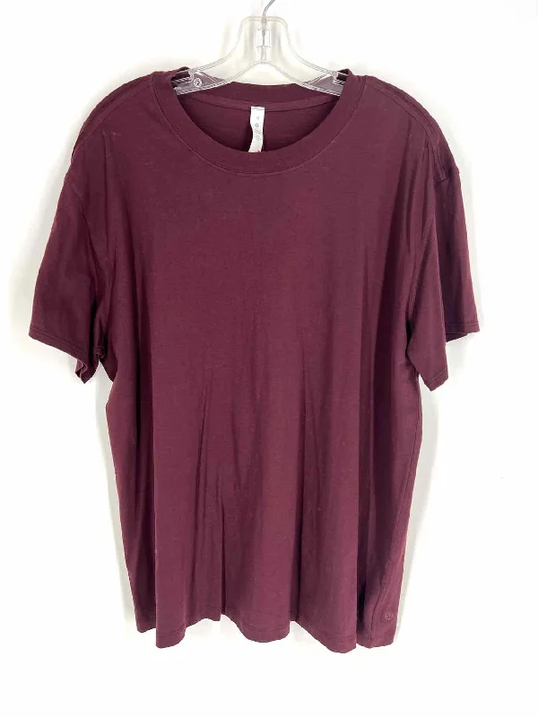 Versatile Items Lululemon Athletica Size 12 Wine Solid AS IS Activewear Top-Short Sleeve Versatile Items Lululemon Athletica Size 12 Wine Solid AS IS Activewear Top-Short Sleeve