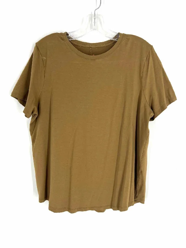 Elegant Tailoring Lululemon Athletica Size L ? Brown Solid AS IS Activewear Top-Short Sleeve Elegant Tailoring Lululemon Athletica Size L ? Brown Solid AS IS Activewear Top-Short Sleeve