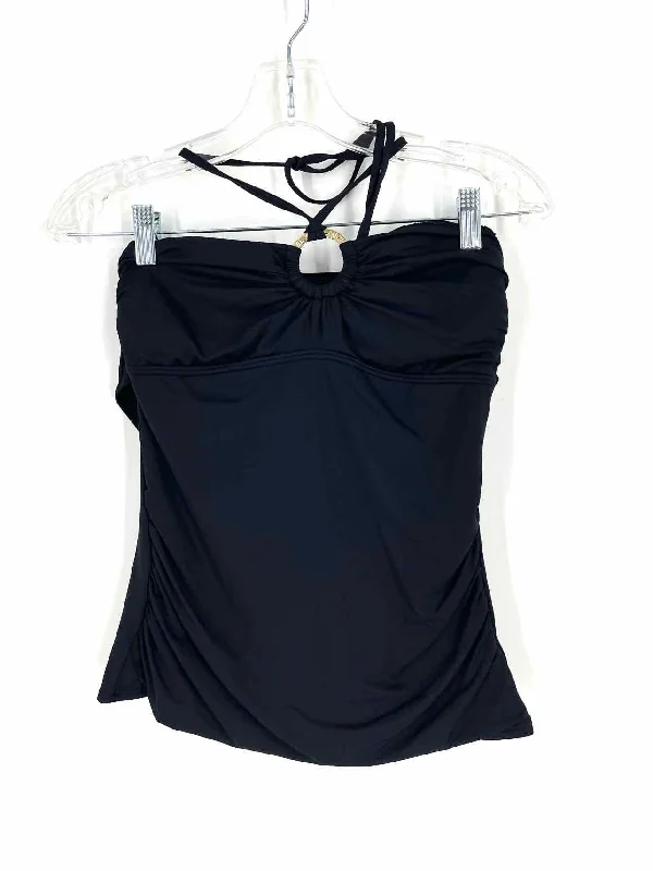 Classic Choice Michael Kors Size XS Black Keyhole Solid Swimwear 2-PC Swimsuit