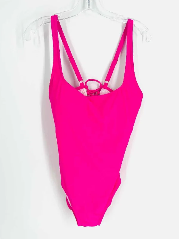 Fresh And Fashionable Michael Michael Kors Size 14 Neon Pink Lace-Up Solid Swimwear Swimsuit Fresh And Fashionable Michael Michael Kors Size 14 Neon Pink Lace-Up Solid Swimwear Swimsuit