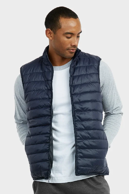 Design Trend ET|TU MEN'S LIGHTWEIGHT PUFFER VEST (MPV200E_NAVY)