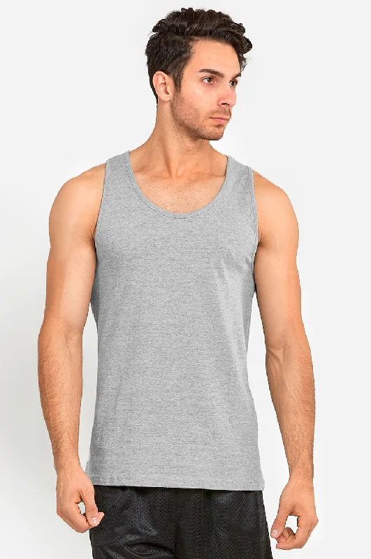 Casual Comfort Wear KNOCKER MEN'S HEAVY TANK TOP (MT200_H.GRY)