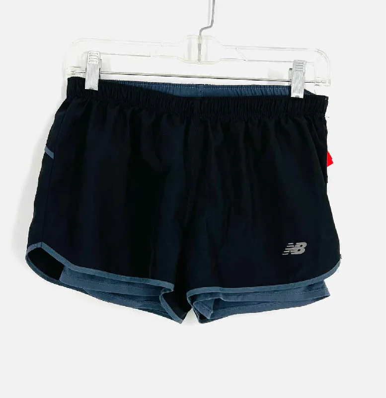 Advanced Customization New Balance Size S Black/Gray Lined Trim Activewear Shorts