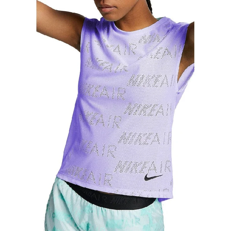 Easy Style Nike Women's Plus Short-Sleeve Running Top Purple Size Extra Large - X-Large Easy Style Nike Women's Plus Short-Sleeve Running Top Purple Size Extra Large - X-Large