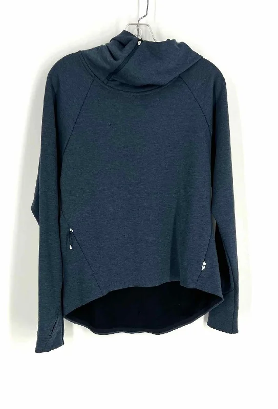 Autumn Selection ON Size XS Navy Zipper Variegated Activewear Hoodie