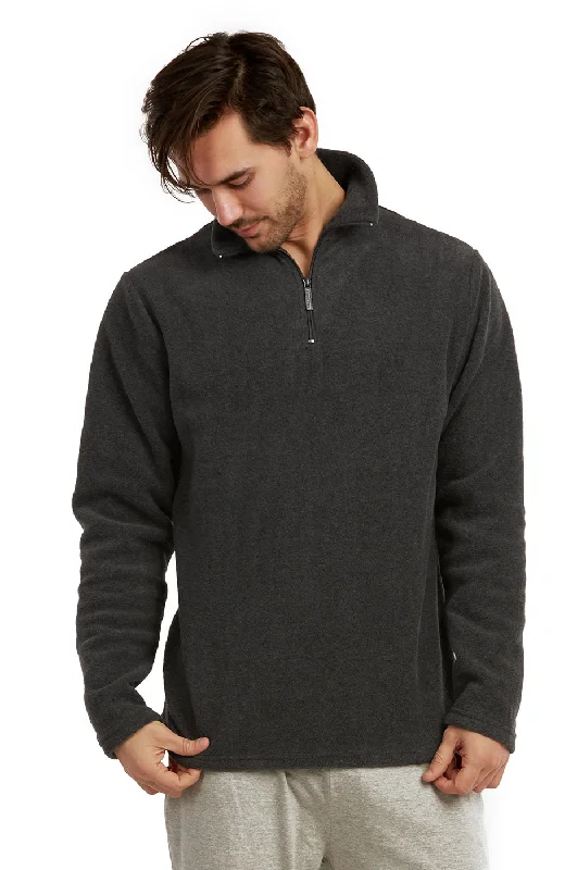 Casual Chic Looks ET TU MEN'S POLAR FLEECE QUARTER PULLOVER (PF1000E_CH-GR)