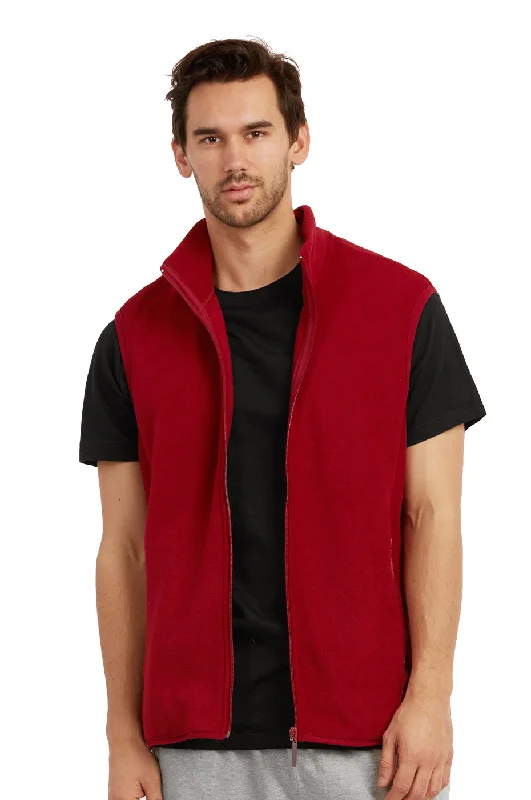 Floral Prints ET TU MEN'S POLAR FLEECE VEST (PF1500E_BURG)