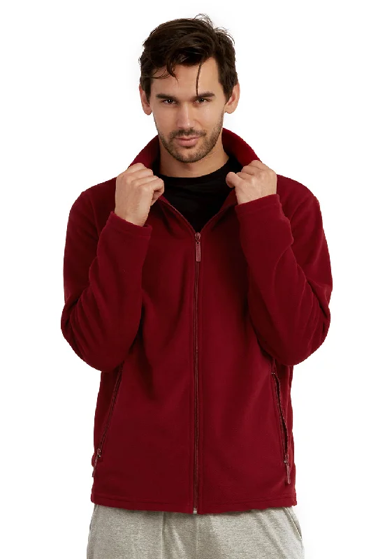 Versatile Outfits ET TU MEN'S POLAR FLEECE JACKET (PF2000E_BURG)