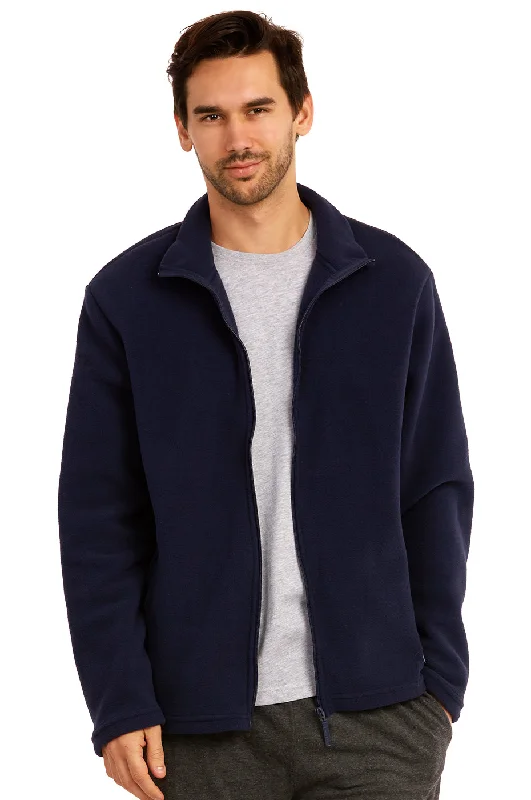 Casual Fit ET TU MEN'S POLAR FLEECE JACKET (PF2000E_NAVY)