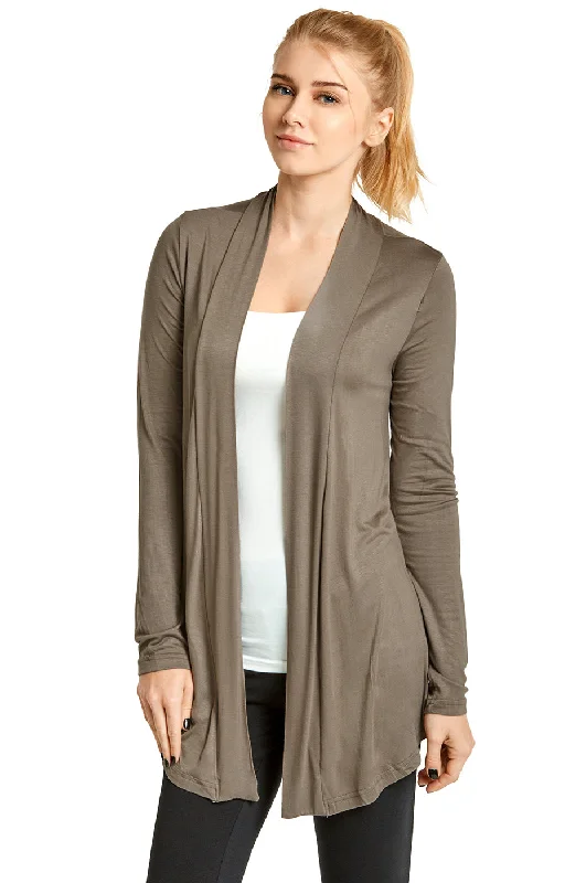 Sexy Fun ET TU LADIES RAYON CARDIGAN (RC001E_TAUPE)